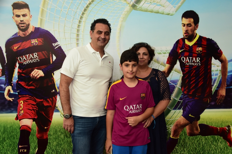 Gerard Pique,Sergio Busquets & Jordi Alba at CCBe